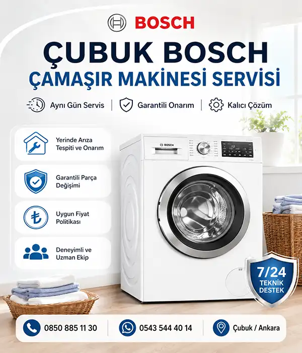 Çubuk Bosch Çamaşır Makinesi Servisi