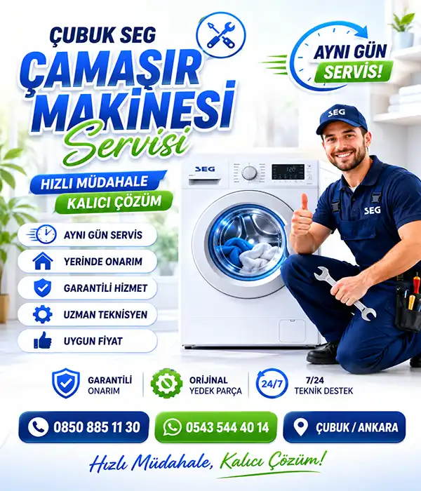 Çubuk Seg Çamaşır Makinesi Servisi